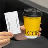 Copo de Café Descartável Paper Butler 90 Calibres Espessado com Tampa Anti-Escaldante Bebida Quente e Fria Chá com Leite Copo de Papel Embalagem para Levar