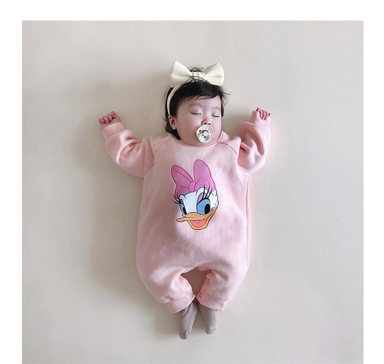 2020秋冬新款男女婴童卡通长袖连体服哈衣连身衣Y9007_