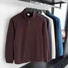 Nueva Chaqueta Cardigan de Lana Polar con Cuello Alto para Otoño e Invierno, Abrigo Cardigan Sudadera Engrosado y Cálido
