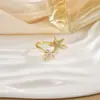 Anillo Giratorio de Nicho Personalizado para Mujer con Circonita Microincrustada, Elegante y Fresco, Sensación de Alta Gama, Joyería Versátil de Anillo Redondo con Diamantes Completos