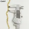 Wt-Jf369 Versátil Clásico Cotidiano Pequeño Aro Cruzado de Diseño Latón Ajustable 7 pulgadas Delgado Pulsera