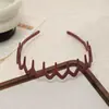 Tiara Dentada Antiderrapante Fosca Colorida de Plástico Estilo Coreano Simples para Cabelo Quebrado de Menina Prende Cabelo Lavar Rosto Acessórios de Cabelo Adorno de Cabeça