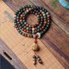 Quema de carbón natural raíz de bodhi de jade blanco de Dunhuang alrededor del dedo pulsera de texto suave para jugar para hombres y mujeres pulsera de cuentas de Buda suelta venta al por mayor