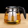 Conjunto de Chá com Panela Interna de Aço Inoxidável para Venda por Atacado, Utensílios de Chá de Vidro, Bule Resistente ao Calor e à Prova de Explosão, Alto Valor Estético para Uso Doméstico