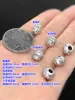 Plata pura s999 Retro Candado Ruyi Agujero grande Cuentas separadas Cuentas redondas Cuerda de mano trenzada Pulsera Collar Accesorios hechos a mano diy