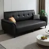 Sala de estar de apartamento pequeño, propiedad de alquiler, espacio de oficina, unidad de alquiler multifuncional, sofá cama apto para gatos que se puede plegar