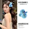 Acessório de Cabelo Estilo Coreano para Mulheres, Presilha Lateral Primavera e Verão, Presilha Fofa de Orquídea Borboleta, Grampo de Cabelo Estilo Doce e Puro Desejo, Loja de Departamentos One Yuan