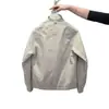 Moda Outono/Inverno Estilo Despojado Bonito Simples Gola Alta Jaqueta Casaco Masculino High-End Tendência Casual Versátil Roupa de Trabalho Top