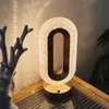 Luminária de Mesa Pequena Popular Vendida Quente Transfronteiriça para Quarto Mesa de Cabeceira, Luminária de Atmosfera de Alto Padrão, Luminária Noturna Recarregável Criativa, Lua e Estrelas