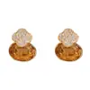 Pendientes Ovalados Únicos y Elegantes de Trébol de Cuatro Hojas con un Toque de Alta Gama, Exquisitos y Sencillos, Diseño Versátil y Súper Brillante, Pendientes al por Mayor