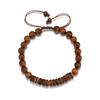 Pulseira simples de miçangas de madeira turquesa transfronteiriça moda masculina versátil de alta qualidade pulseira de miçangas de casca de coco joias masculinas