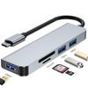 Hub USB transfronteiriço 5 em 1 hub um para quatro 3.0 tipo laptop typec divisor expansão usb