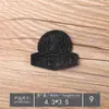 Patches Bordados para Computador em Couro Atacado, Insígnias Pequenas Pretas, Etiquetas Bordadas, Patches de Decoração para Roupas, Apliques