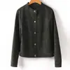 Jaqueta Curta de Couro 2026 Outono Novo Estilo Solta Casual Moda Gola Alta Jaqueta de Couro Casaco Biker para Tamanhos Pequenos