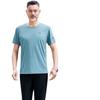 Verano nueva camiseta de manga corta para hombre traje deportivo para mediana edad y ancianos Ropa casual de manga corta de seda helada para hombre camiseta interior holgada