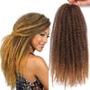 Transfronterizo Europeo y Americano 18 pulgadas Rastas Africanas Trenzas Marley Oruga Grande Trenza Marley Cabello de Crochet