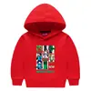 2026 Moletom com Capuz Infantil Outono e Inverno Meninos e Meninas Camiseta de Manga Longa com Forro de Lã para Crianças Pequenas e Médias Tops e Jaquetas Engrossados