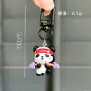 Chaveiro Criativo Fofo de Panda Vermelho Celebridade da Internet Boneco Desenho Animado Divertido Pingente de Bolsa Acessórios Pequeno Presente Venda por Atacado