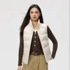 Chaleco acolchado sin mangas Enbu para hombre, otoño/invierno, 90% plumón de pato blanco, prenda exterior, chaqueta acolchada deportiva, estilo unisex