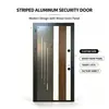 Puerta de Entrada de Aleación de Aluminio Insonorizada Antirrobo Moderna Segura Duradera Soporta Tamaños Personalizados Puerta de Entrada