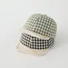 Gorra de Béisbol Retro a Cuadros Japonesa y Coreana Suave para Bebé, Nuevo Estilo Primavera y Verano para Bebés y Niños Pequeños, Sombrero de Sol Casual Versátil