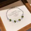 Pulsera Extraíble Ovalada de Circonita, Retro, Personalizada, Moderna, Exquisita, Elegante Pulsera, Lujo Ligero, Joyería de Gama Alta para Mujeres