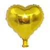 Globo de aluminio de 10 pulgadas con forma de corazón y estrella de cinco puntas, ideal para decoración de bodas y cumpleaños.
