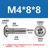 Tornillos de Acero Inoxidable 304 de Cabeza Cruz Redonda PWM con Arandelas para Manijas de Puerta de Gabinete de Muebles M3M4M5M6M8