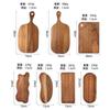 Tabla de cortar de madera de acacia estilo japonés transfronteriza Tabla de cortar pequeña Bandeja para cafetería Plato de cena de madera maciza Tabla resistente al calor Bandeja para alimentos