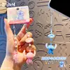 Llavero Auténtico de Stitch Compañero Juguetón Llavero de Pareja de Personaje Pequeño de Dibujos Animados Lindos Colgante para Bolso de Figura Adorable