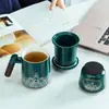 Taza personal vaso de agua de oficina con tetera juego de té traje taza personal gran capacidad cerámica