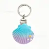 Venta Directa de Fábrica Llavero de Concha Degradada Colgante Creativo Luminoso Estilo Océano Encanto para Bolso de Niña Estilo Pareja