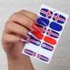 Pegatinas para uñas deportivas de fútbol del Mundial transfronterizas, bandera nacional de Brasil Argentina, calcomanías para uñas, comercio exterior