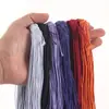 Banda elástica redonda de 0.8-2.0 mm, cordón elástico de látex colorido para joyería, manualidades hechas a mano y pulseras