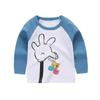 Camiseta para niños Algodón Manga Larga Otoño Nuevo Camiseta Base para Niños Top Sencillo para Niñas