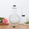 Vaso de vidro estilo escandinavo retrô criativo para flores hidropônicas, decoração simples para mesa de casa.