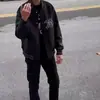 Jeans Negros Tachonados con Estrellas de Pedrería para Hombre, Estilo Trendy de Influencer, Corte Delgado, Versátiles, Marca de Moda, Pantalones Cropped Casuales para Estudiantes