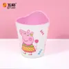 Vajilla de Melamina Grado Alimenticio Peppa Pig Cinco y Rosa, Tazón Infantil con Compartimentos y Vaso de Agua de Dibujos Animados con Licencia Oficial