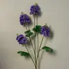 Flores artificiais em tons de roxo estilo Monet para casamentos no jardim, arranjos de chão para salão de casamentos, flores de seda roxo claro e roxo pálido em estoque