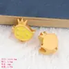 Estilo Antigo areia dourada série de desenhos animados Pato Amarelo Coroa Frango elefante acessórios de joias pulseira cordão de cabeça acessórios de joias diy