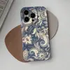 Funda protectora para iPhone 16 Pro Max con patrón paisley azul marino retro más vendida de Amazon, funda para teléfono 15 Pro Max