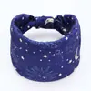 Diadema Ancha Nudosa, Diadema Antideslizante Estilo Étnico, Accesorios para el Cabello para Mujeres y Niñas, Cintas con Patrón de Cuadros de Estrellas y Lunas