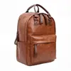 Mochila Escolar de Couro PU Retrô 2026 Nova Tendência Cool Mochila de Grande Capacidade Versátil Bolsa para Trabalho Viagem Computador