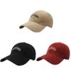 Gorra de béisbol con visera curva para protección solar al aire libre, gorra con visera bordada con letras para mujer, gorra de viaje con protección solar, sombrero para el sol simple y moderno