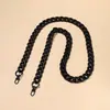 Bolso de Hombro Tejido de Acrílico y Aleación Color Caramelo con Cadena Cruzada, Cadena para Teléfono DIY Hecha a Mano, Cadena Colgante y Piezas de Accesorios