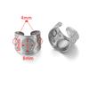 Soporte de anillo de acero inoxidable titanio cóncavo acero ins bandeja estilo DIY joyería joyería tiempo gema en blanco bandeja
