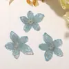 Encaje Bordado Estilo Coreano Flor de Trébol de Cinco Pétalos Accesorios para el Cabello DIY Tocado Ropa Falda Zapatos y Sombreros Accesorios de Flor