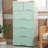Gabinete de Almacenamiento de Plástico Ancho 66cm Grande Simple Estilo Europeo y Americano Armario para Bebés Tipo Cajón Gabinete Organizador Almacenamiento