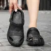 Zapatos Estilo Cocodrilo con Sensación de Pisar Heces para Hombres, Sandalias Cerradas Transpirables de Verano para Exteriores, Chanclas de Playa Resistentes al Desgaste Antideslizantes de Eva al por Mayor