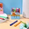Bolígrafo de acuarela pequeño y grueso para niños, lavable, para jardín de infantes, 12 colores, juego de 36 colores, útiles de arte para escuela primaria